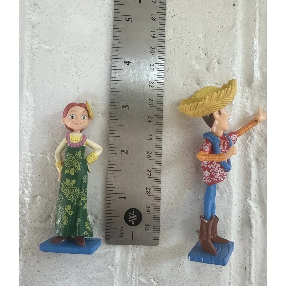 Disney Toy Story Hawaiian Vacation Jessie Woody Buzz Figure Set Lot Of 8 Read